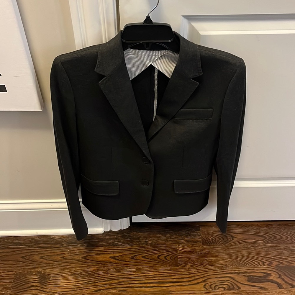 Gorgeous charcoal gray Max Mara blazer.  Perfect condition!